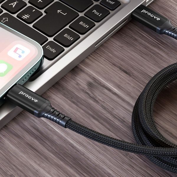 Кабель Proove Speed Line Type-C to Type З 240W USB 4.0 (1m) black 656-02596 фото