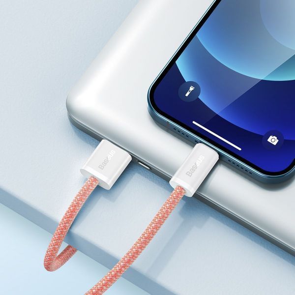 Кабель Baseus Dynamic Series Fast Charging Lightning 2.4A (2m) White CALD000502 фото