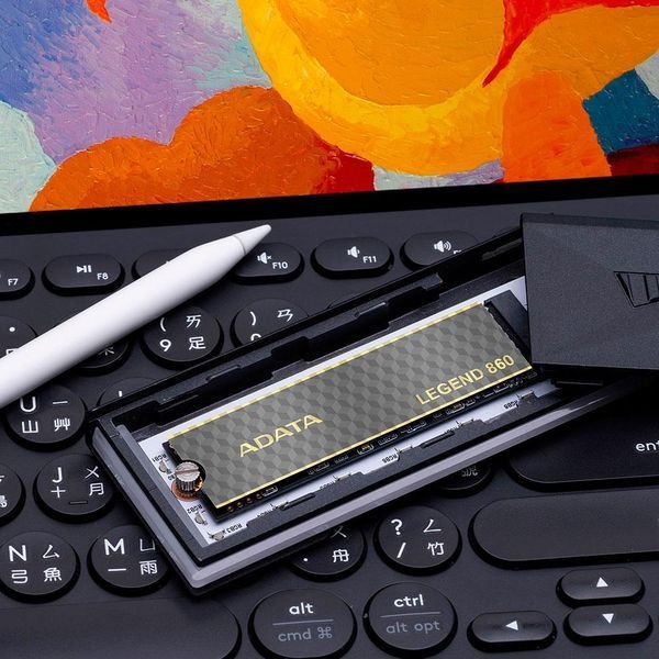 Накопичувач SSD M.2 ADATA LEGEND 860 500 GB 2280 PCIe Gen 4x4 3D NAND Read/Write: 5000/3000 MB/sec SLEG-860-500GCS фото
