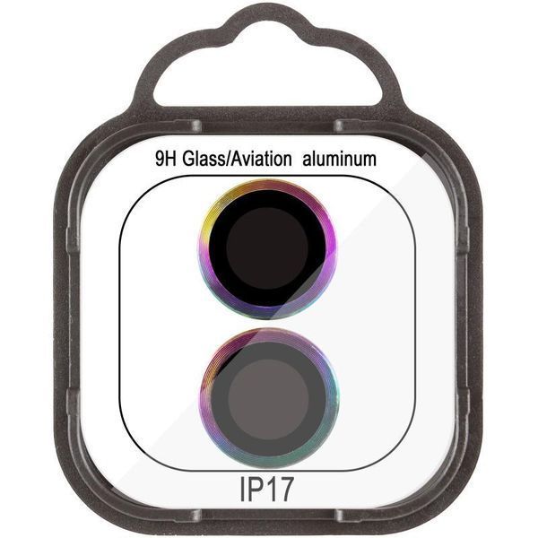 Защитное стекло Metal Classic на камеру для Apple iPhone 17 (6.3") Rainbow 204-00460 фото