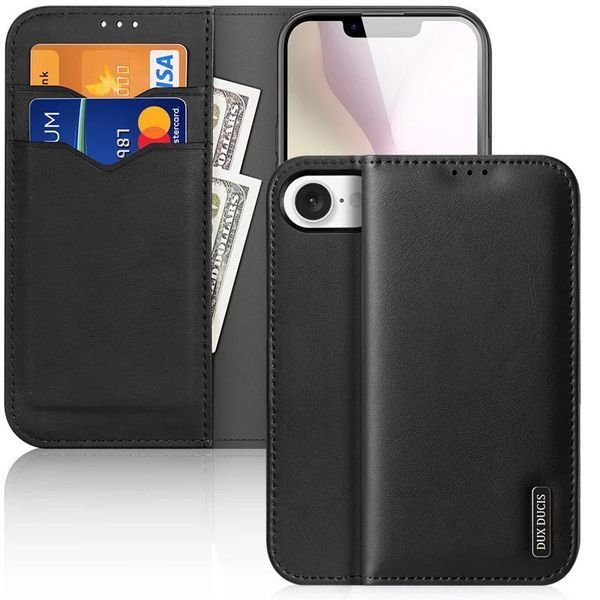 Чехол-книжка Dux Ducis Hivo для iPhone 16e\17e (6.1") Black 555-00572 фото