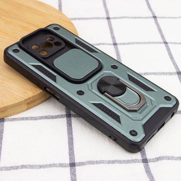 Ударостійкий чохол Camshield Serge Ring для Xiaomi Poco X3 NFC / Poco X3 Pro Green 777-04686 фото