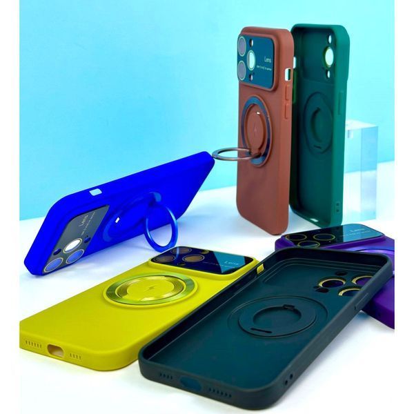Чохол HD Glass Film Lens Separate Camera with MagSafe для iPhone 13 Blue 214-02050 фото