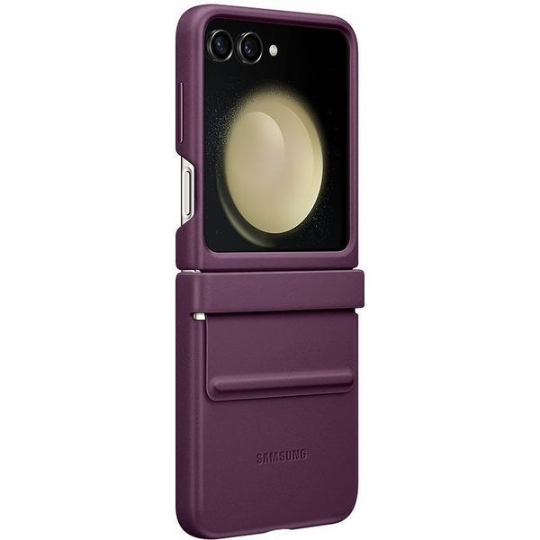 Кожаный чехол Leather Case для Samsung Galaxy Z Flip5 Purple 555-03217 фото