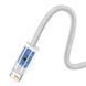 Кабель Baseus Dynamic Series Fast Charging Data Cable USB to iP 2.4A 2m White CALD000502 фото 5