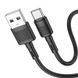 Кабель HOCO X83 USB to Type-C 3A, 1m, PVC, PVC connectors, Black 6931474770905 фото 1