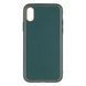 Чохол Leather Gold with Frame для iPhone X/Xs Dark Green 207-00374 фото