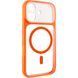 Чехол TPU+PC GETMAN Moon Clear with MagSafe для Apple iPhone 17 (6.3") Orange 656-08414 фото 1
