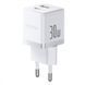 СЗУ Baseus Palm Fast Charger 30W (Type-C + USB) 30W + Кабель Type-C to Type-C 60W (1m) White P1011160A213-01 фото 1