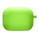 Силіконовий футляр з мікрофіброю для навушників Airpods Pro Neon green 203-00234 фото