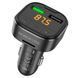 Автомобільний зарядний пристрій з FM-модулятором BOROFONE BC43 Flash QC3.0 car BT FM transmitter 18W Black 656-00573 фото 1