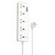 Сетевой удлинитель HOCO AC13A Talento 5-position socket(1C3A) (1,5 m) White 6942007607148 фото 1