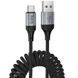 Дата кабель Hoco X121 Nuevo USB to Type-C 3A (1.5m) Black ILSO-00000082080-1 фото 1