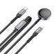 Бездротовий зарядний пристрій HOCO CW54 2-in-1 charging cable iP+iWatch Black 656-01271 фото 2