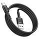 Кабель HOCO X83 USB to Type-C 3A, 1m, PVC, PVC connectors, Black 6931474770905 фото 4