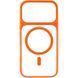 Чехол TPU+PC GETMAN Moon Clear with MagSafe для Apple iPhone 17 (6.3") Orange 656-08414 фото 2