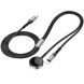 Бездротовий зарядний пристрій HOCO CW54 2-in-1 charging cable iP+iWatch Black 656-01271 фото 4