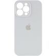 Силіконовий чохол з закритою камерою для iPhone 14 Pro Max White 666-00960 фото
