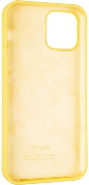 Силиконовый чехол для iPhone 12 Pro Max Yellow 208-00435 фото