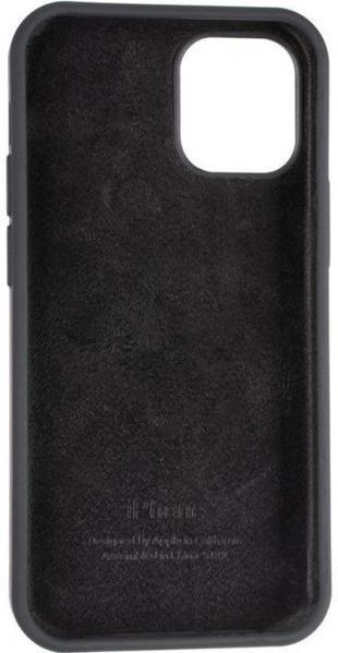 Силиконовый чехол для iPhone 12/12 Pro Black 208-00386 фото