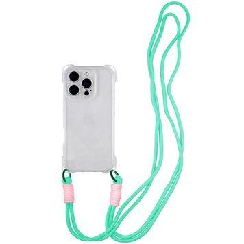 Чехол с шнурком TPU CrossBody with straps для iPhone 12 (6.1") Transparent 555-00496 фото