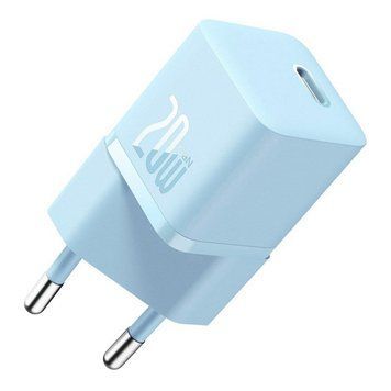 Сетевое зарядное устройство Baseus GaN5 Fast Charger(mini) 1C 20W EU Blue 656-01299 фото