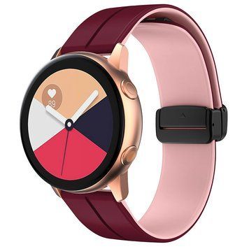 Силіконовий ремінець Classy для Smart Watch 20mm Plum / Pink 212-01473 фото
