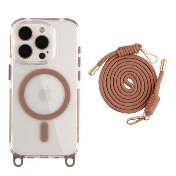 Чехол TPU+PC LanyardCase with MagSafe для iPhone 15 Pro Max Desert Gold 214-03178 фото