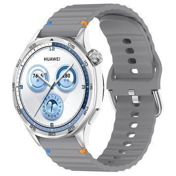 Силіконовий ремінець Wavy для Smart Watch 20mm Gray 212-01675 фото