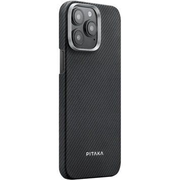 Чохол PC PITAKA with MagSafe для Apple iPhone 15 Pro Max (6.7") Black / Grey 656-08262 фото