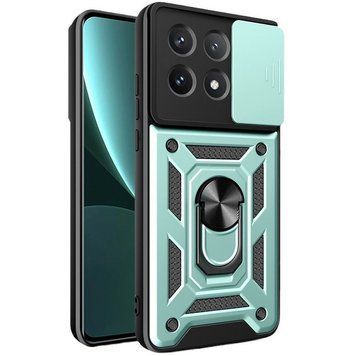 Ударопрочный чехол Camshield Serge Ring для Xiaomi Poco X6 Pro Green 777-04386 фото