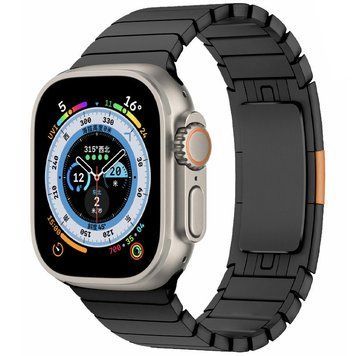 Ремінець Steel для Apple Watch 38/40/41/42mm(ser.10) (140-190mm) Black 212-01573 фото