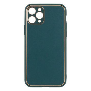 Чохол Leather Gold with Frame для iPhone 11 Pro Dark Green 207-00348 фото