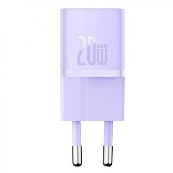 МЗП Baseus GaN5 Mini Fast Charger 20W (Type-C) Purple CCGN050105 фото