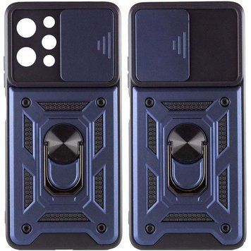 Ударостійкий чохол Camshield Serge Ring для Xiaomi Redmi 12 / Poco M6 Pro 5G Blue 777-04458 фото
