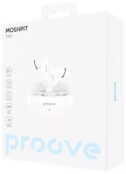 Беспроводные наушники Proove MoshPit TWS Белые 202-00269 фото