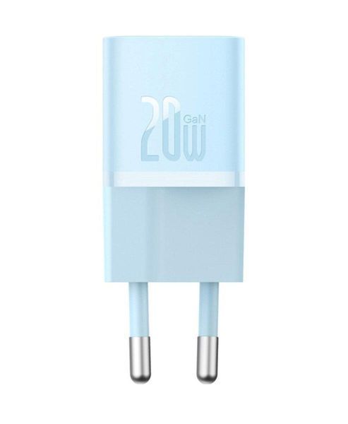 Мережевий зарядний пристрій Baseus GaN5 Fast Charger(mini) 1C 20W EU Blue 656-01299 фото