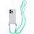 Чехол с шнурком TPU CrossBody with straps для iPhone 16 (6.1") Transparent 555-00446 фото