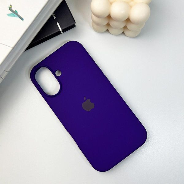 Силіконовий чохол для iPhone 16 Dark Purple 666-01166 фото