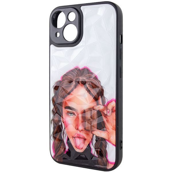 TPU+PC чехол Prisma Ladies для Apple iPhone 14 (6.1") Chocolate 208-06019 фото
