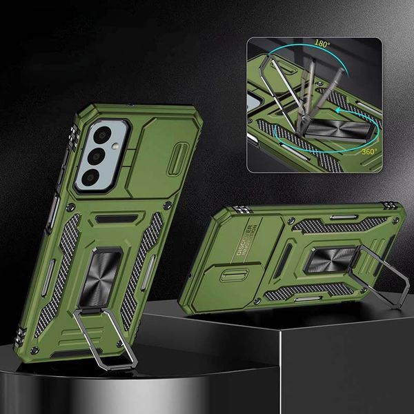 Ударостійкий чохол Camshield Army Ring для Samsung Galaxy A25 5G Army Green 777-04977 фото