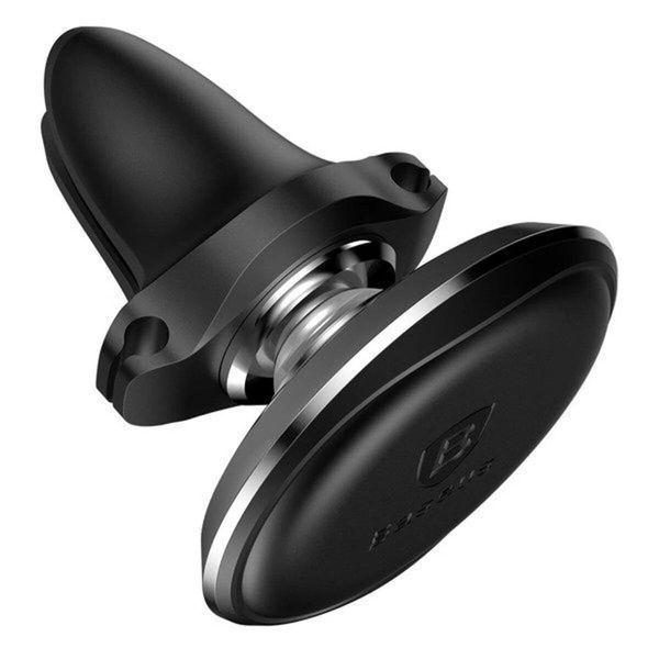 Тримач для мобiльного Baseus Magnetic Air Vent Car Mount Holder with cable clip Black 656-00429 фото