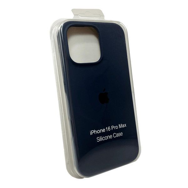 Силиконовый чехол для iPhone 16 Pro Max Dark Blue 666-01270 фото
