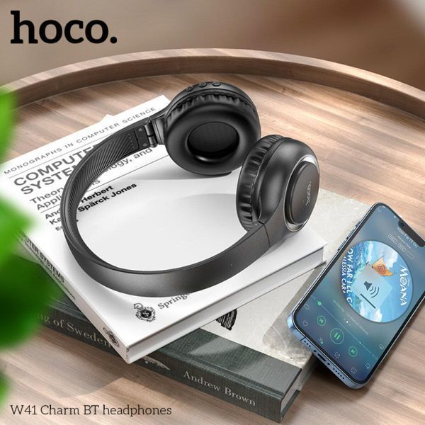 Бездротові накладні навушники HOCO W41 Charm BT headphones Black 656-03806 фото