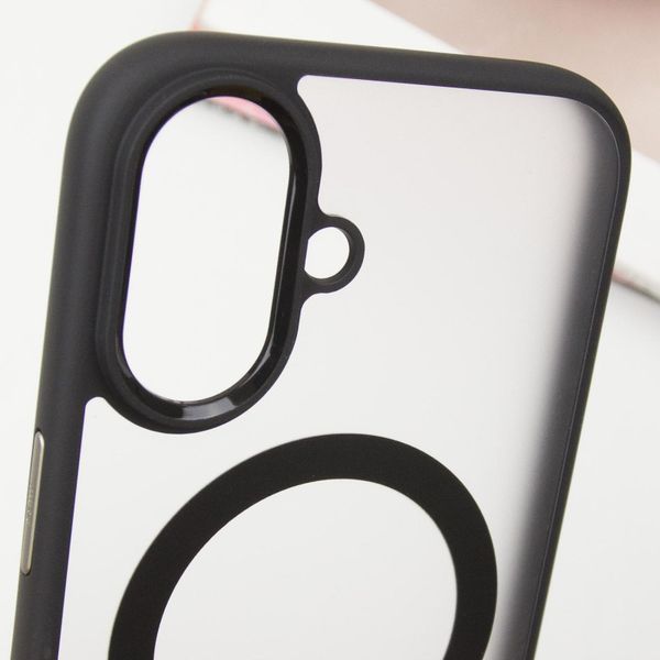 TPU+PC чохол Blueo Skin Friendly Frosted with MagSafe для Apple iPhone 16 (6.1") Black 777-07921 фото