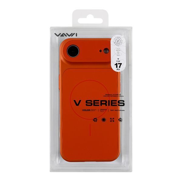 Чохол AG-Glass Lens Protection with Magsafe для iPhone 17 Air Orange 555-04393 фото