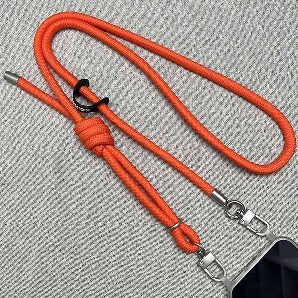 Шнурок із двома кріпленнями (8 мм) 150 см Neon Orange 555-03264 фото