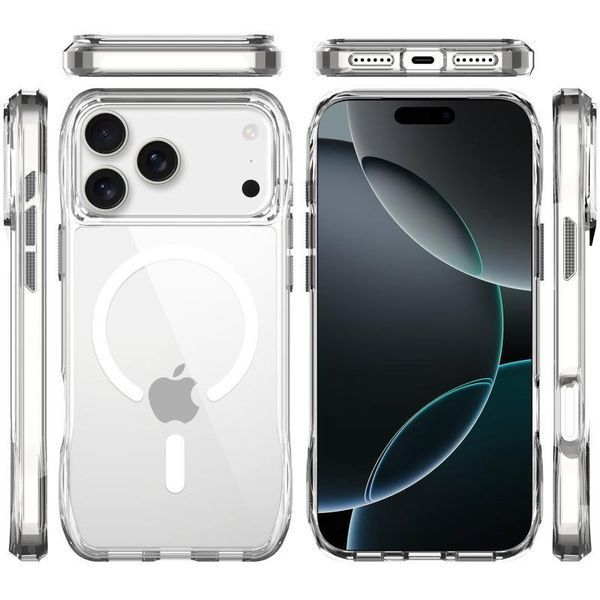 Чохол TPU Space Octagon with MagSafe для Apple iPhone 17 Pro (6.3") Clear 777-09040 фото
