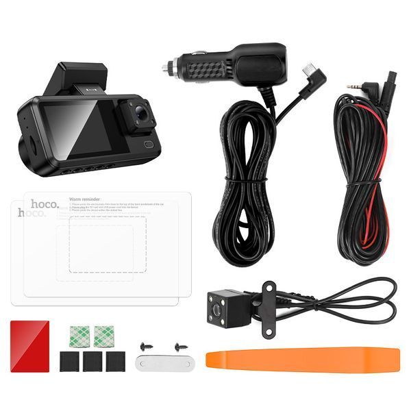 Відеореєстратор HOCO DV15 2-inch display driving recorder 6942007656108 фото