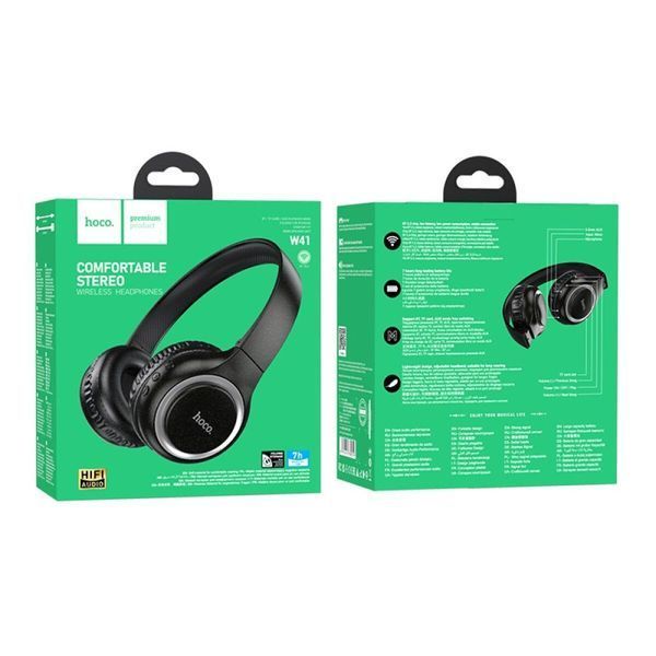 Бездротові накладні навушники HOCO W41 Charm BT headphones Black 656-03806 фото